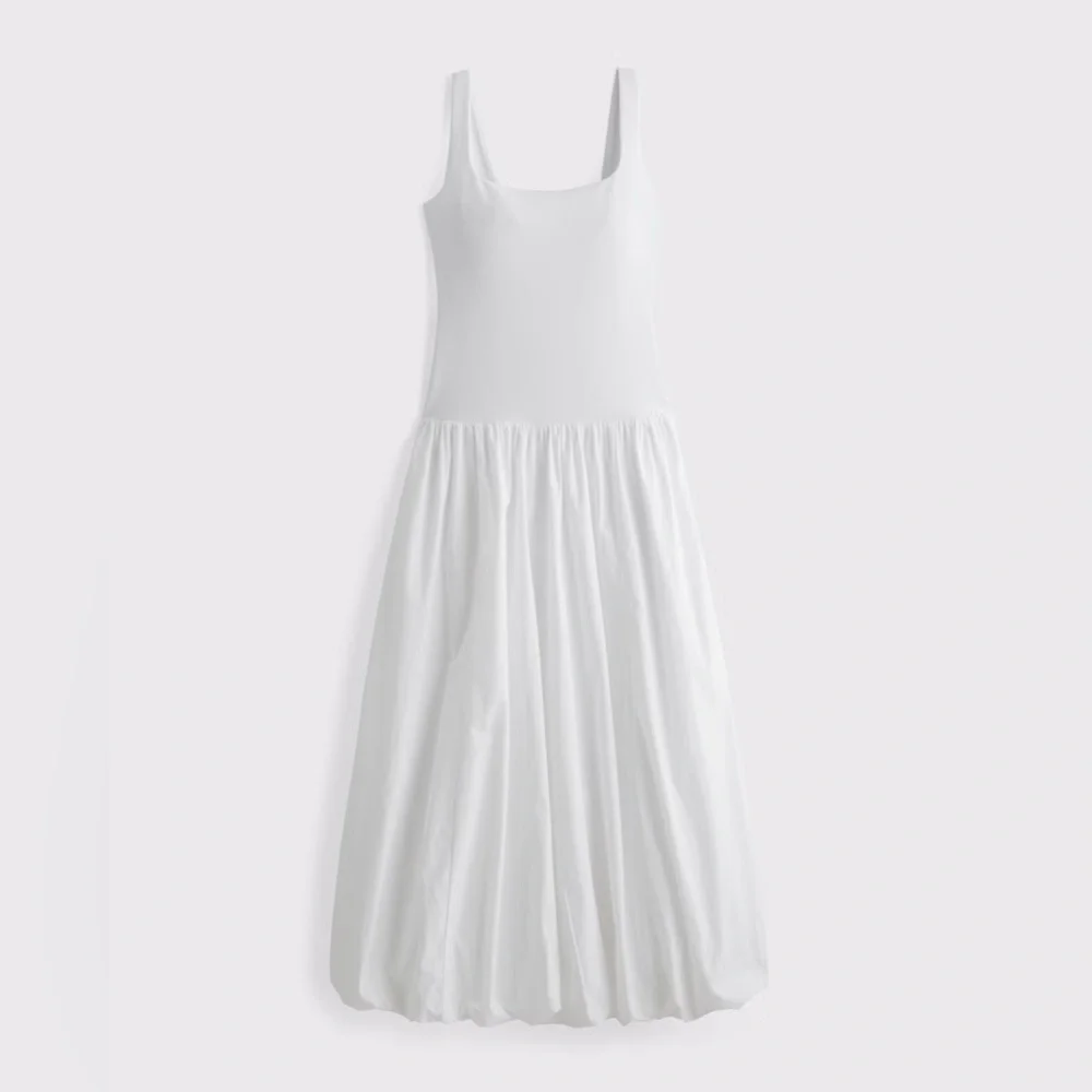 Abercrombie & Fitch White Maxi Dress